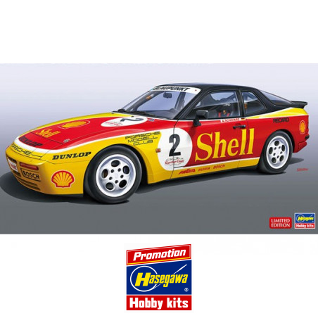 Maquette de voiture en plastique SHELL PORSCHE 944 turbo RACING 1/24