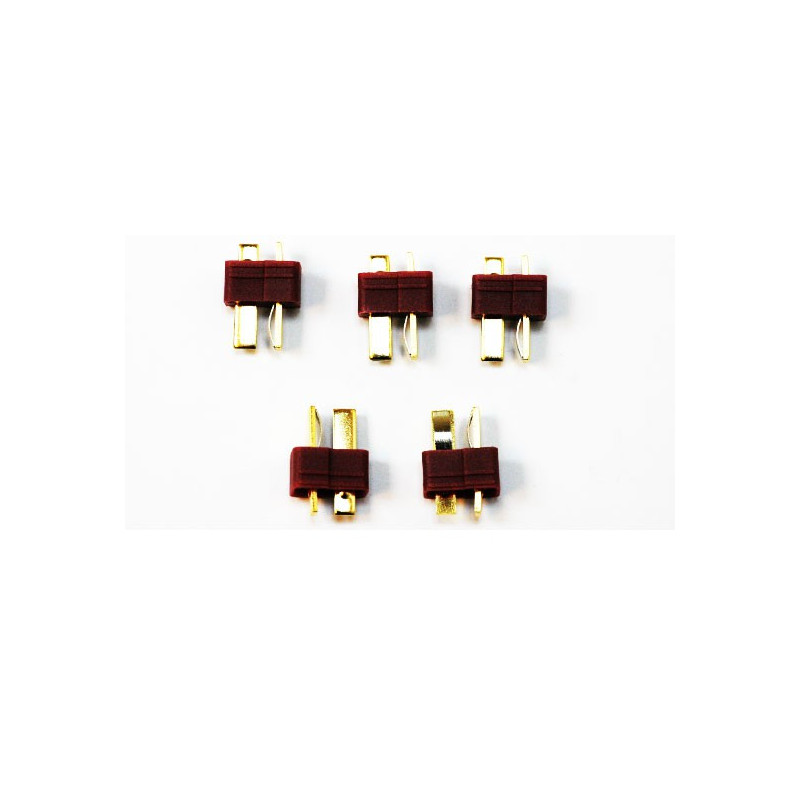 Chargeur pour accu pour appareil radiocommandé Connecteur DEAN Mâle, or (5 pcs)