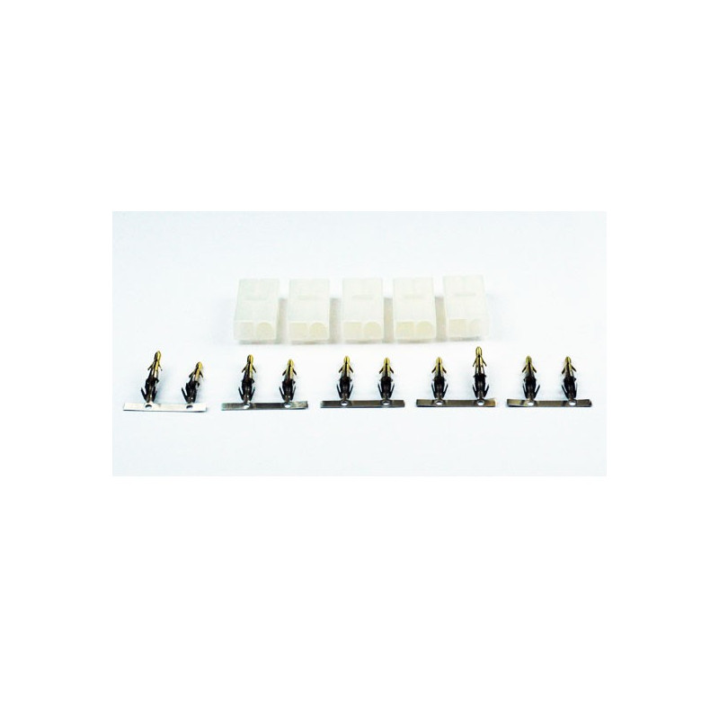 Chargeur pour accu pour appareil radiocommandé Connecteur Tamiya Femelle or (5 pcs)
