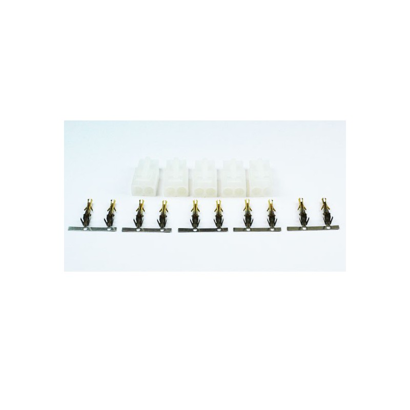 Chargeur pour accu pour appareil radiocommandé Connecteur Tamiya Mâle or (100 pcs)