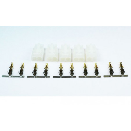 Chargeur pour accu pour appareil radiocommandé Connecteur Tamiya Mâle or (100 pcs)