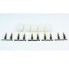 Chargeur pour accu pour appareil radiocommandé Connecteur Tamiya Mâle or (100 pcs)