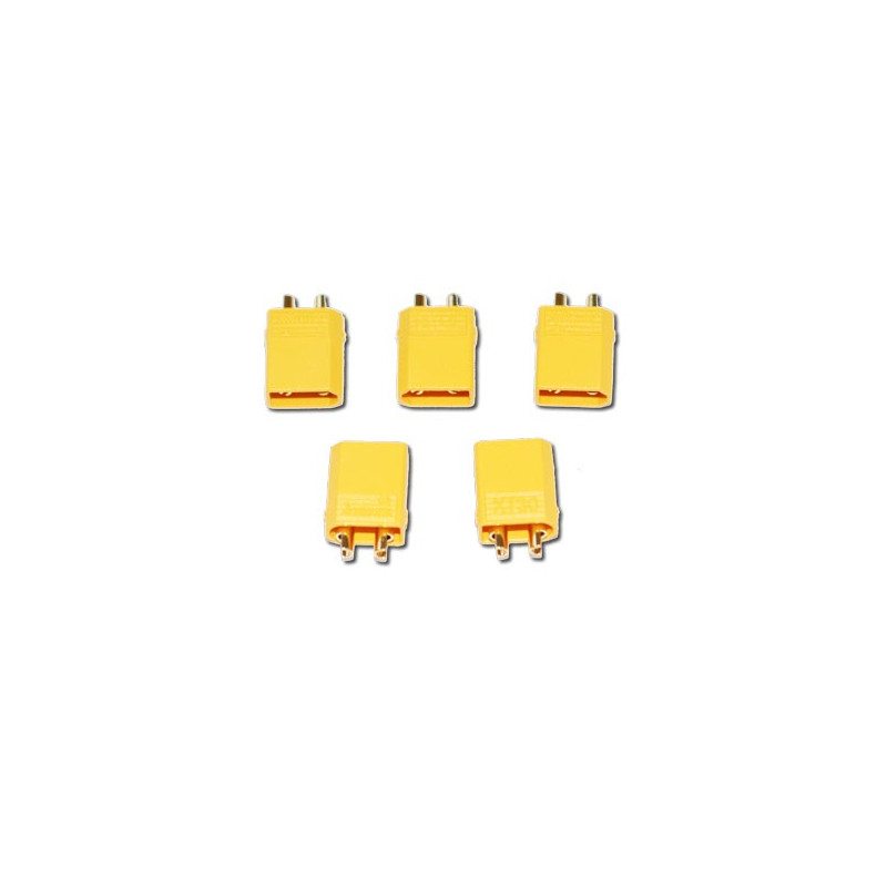 Chargeur pour accu pour appareil radiocommandé Connecteur XT-30 Mâle or (100 pcs)