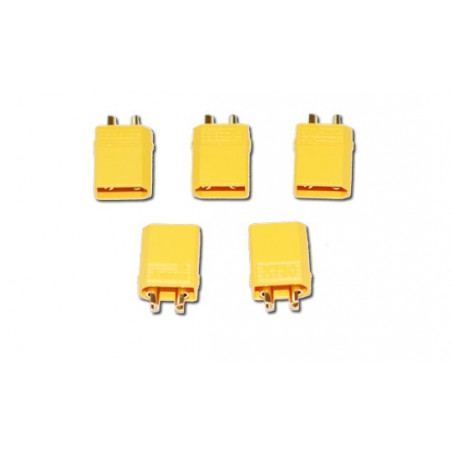 Chargeur pour accu pour appareil radiocommandé Connecteur XT-30 Mâle or (100 pcs)
