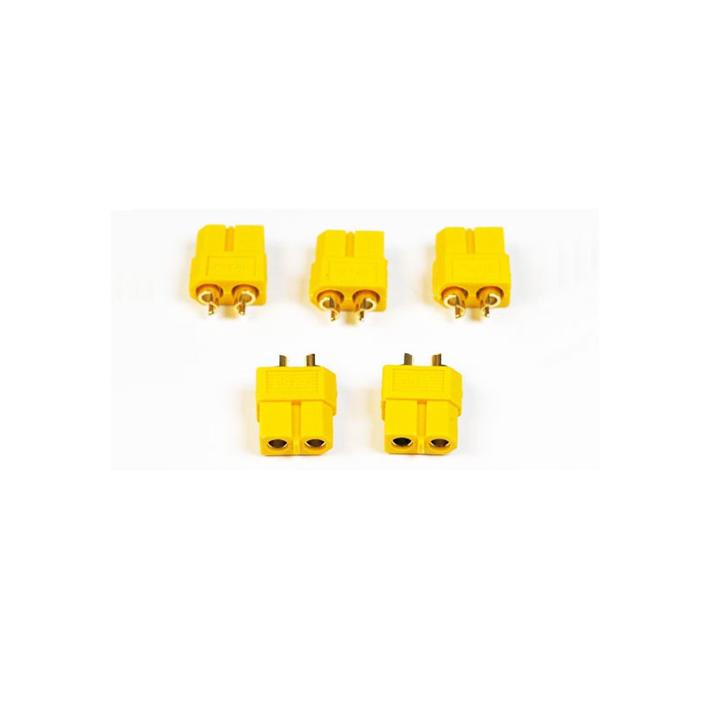Chargeur pour accu pour appareil radiocommandé Connecteur XT-60 Femelle or (100pcs)