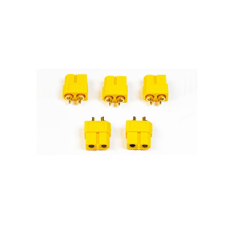 Chargeur pour accu pour appareil radiocommandé Connecteur XT-60 Femelle or (5 pcs)