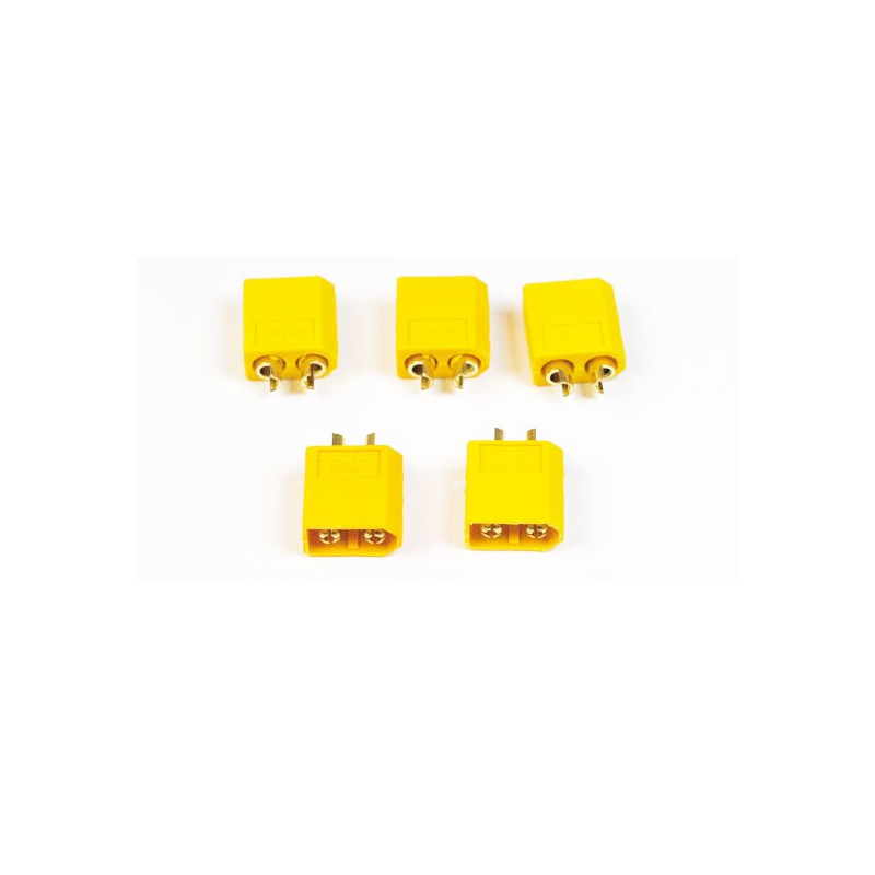 Chargeur pour accu pour appareil radiocommandé Connecteur XT-60 Mâle or (100 pcs)
