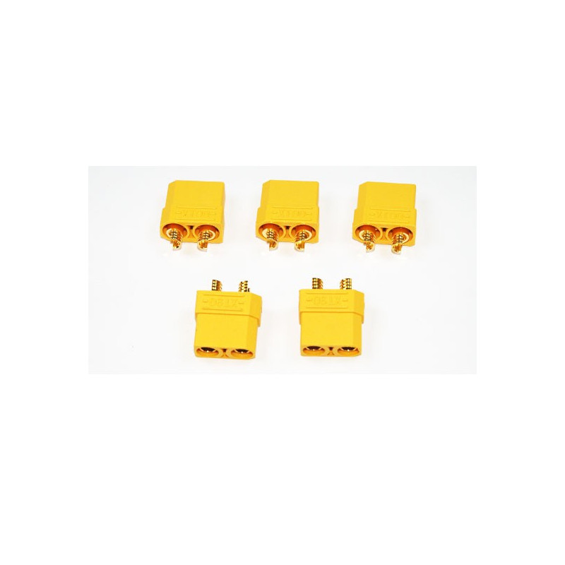 Chargeur pour accu pour appareil radiocommandé Connecteur XT-90 Femelle or (5 pcs)