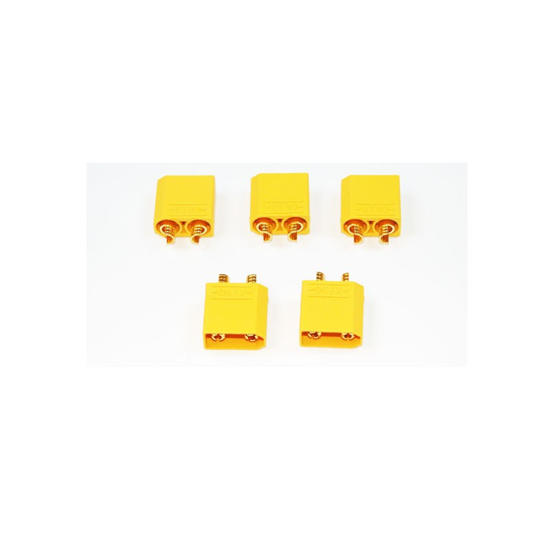 Chargeur pour accu pour appareil radiocommandé Connecteur XT-90 Mâle or (5 pcs)