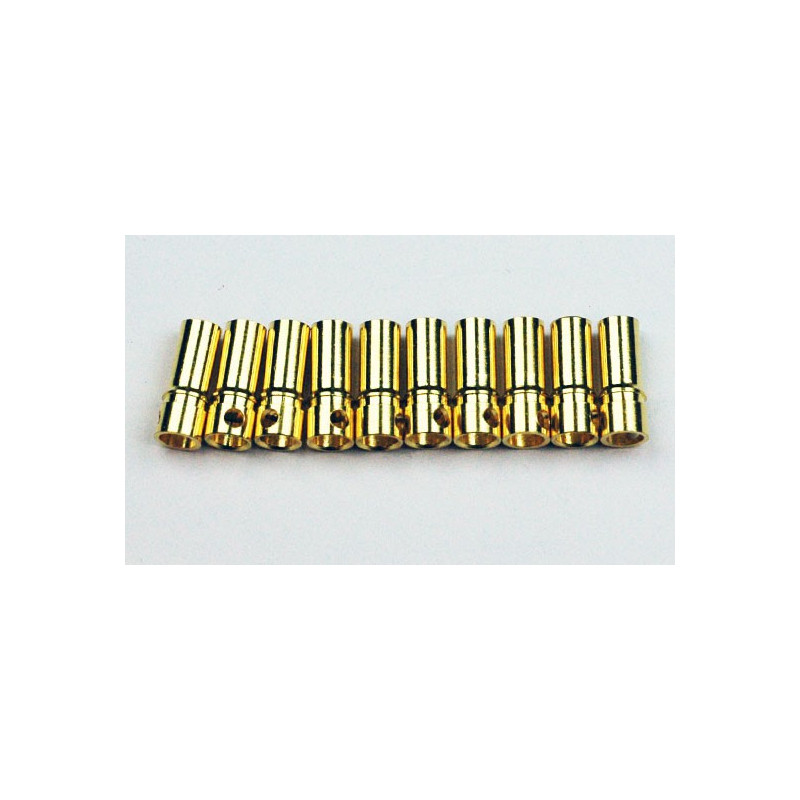 Chargeur pour accu pour appareil radiocommandé Contacts cylindriques 3.5mm or Femelles (100pcs)