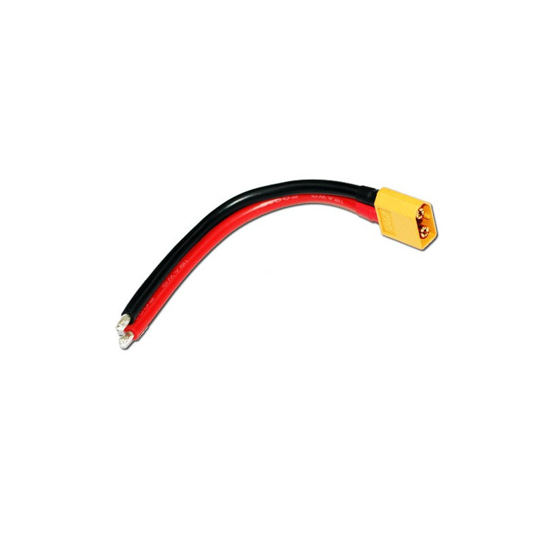 Chargeur pour accu pour appareil radiocommandé Cordon XT-60 Mâle longueur 12cm