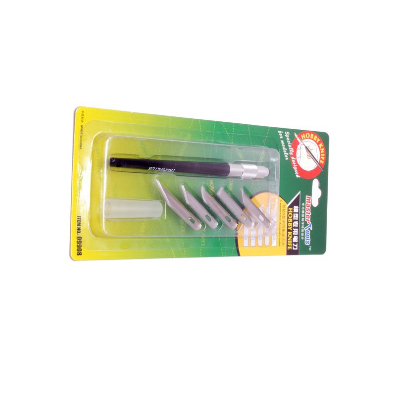 Outil pour maquette Couteau + 5 Lames assorties