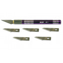 Couteau pour maquette Couteau scalpel diam.11mm + 6 lames