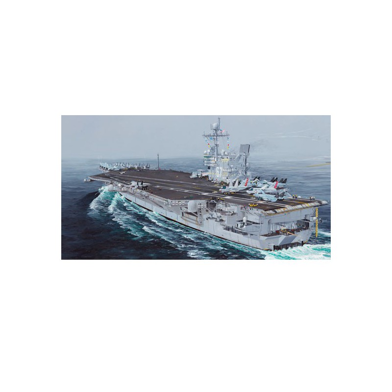 Maquette de Bateau en plastique USS John F. Kennedy CV-67 1/350
