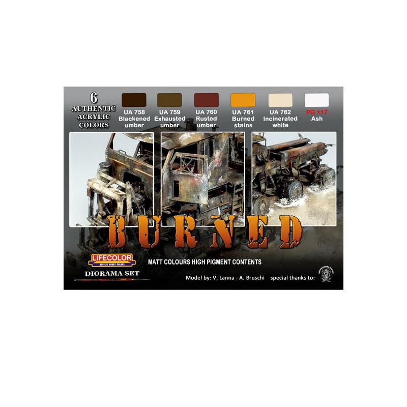 Peinture acrylique Set pour Aspects Brulés