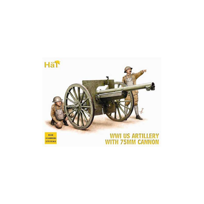 Figurine CANON US WWI 75mm1/72