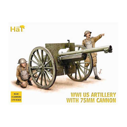 Figurine CANON US WWI 75mm1/72