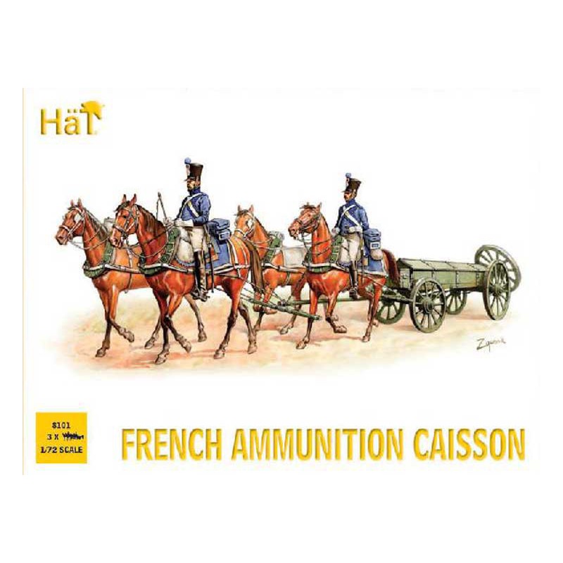 Figurine Cais. Munit.Fra+Attelage 1/72