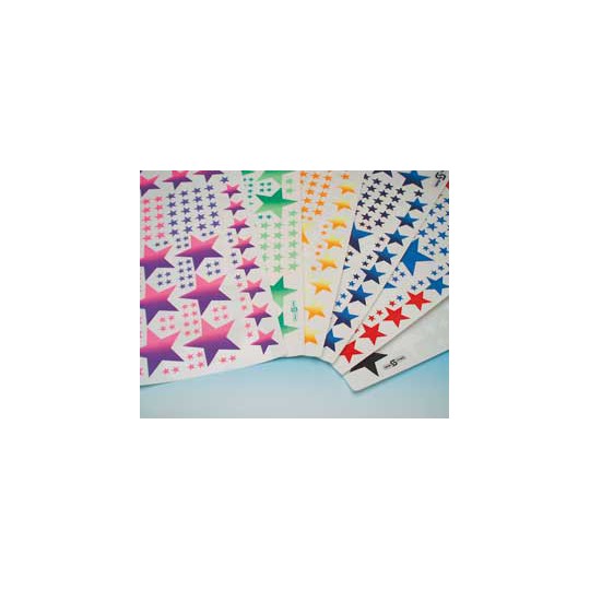 Films et décorations pour maquette ETOILES VERT / VERT CLAIR