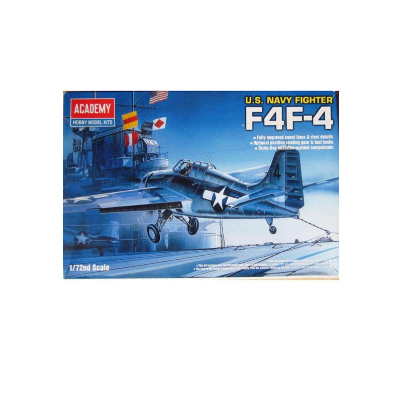 Maquette d'avion en plastique F4F-4 Wildcat 1/72