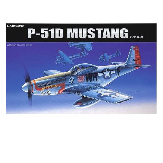 Maquette d'avion en plastique P-51D Mustang 1/72