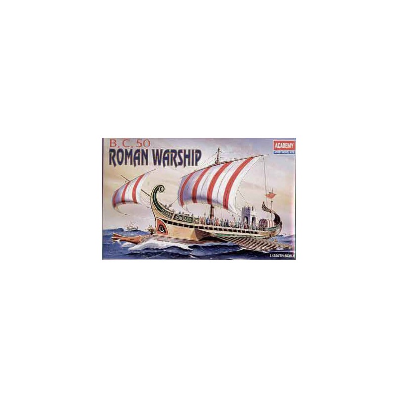 Maquette de Bateau en plastique ROMAN WARSHIP CIRCA BC50 1/72