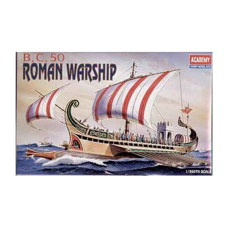 Maquette de Bateau en plastique ROMAN WARSHIP CIRCA BC50 1/72