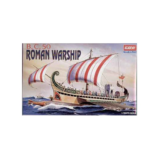 Maquette de Bateau en plastique ROMAN WARSHIP CIRCA BC50 1/72