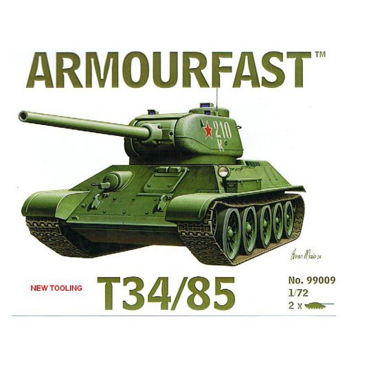 Maquette de Char en plastique TANK RUSSE T34/85 (2pcs) 1/72