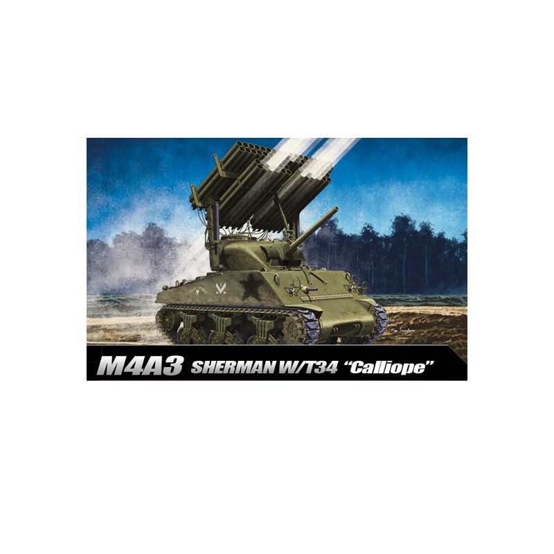 Maquette de Char en plastique M4A3 Sherman Calliope 1/35