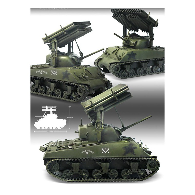 Maquette de Char en plastique M4A3 Sherman Calliope 1/35