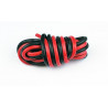 Chargeur pour accu pour appareil radiocommandé Fils silicone AWG14 2.12mm2 Rouge+Noir Longueur 1m