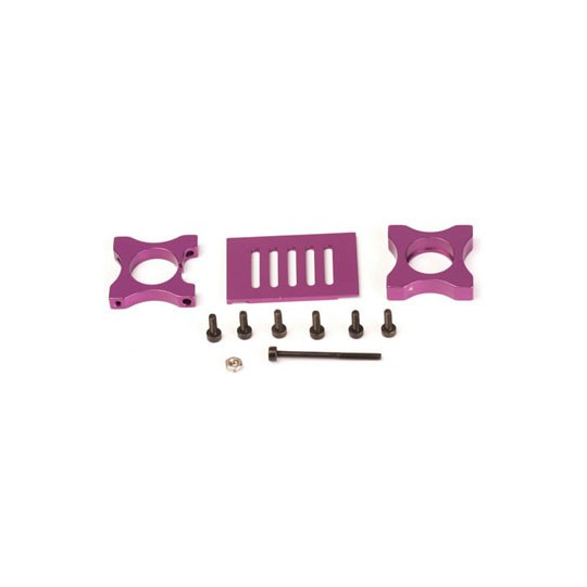 Accessoire pour hélicoptère radiocommandé FIXATION TUBE ANTICOUPLE ALU