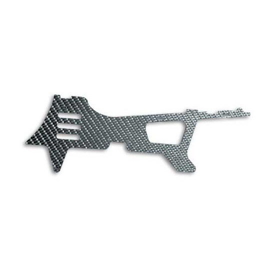 Accessoire pour hélicoptère radiocommandé FLANC INF GAUCHE CARBONE
