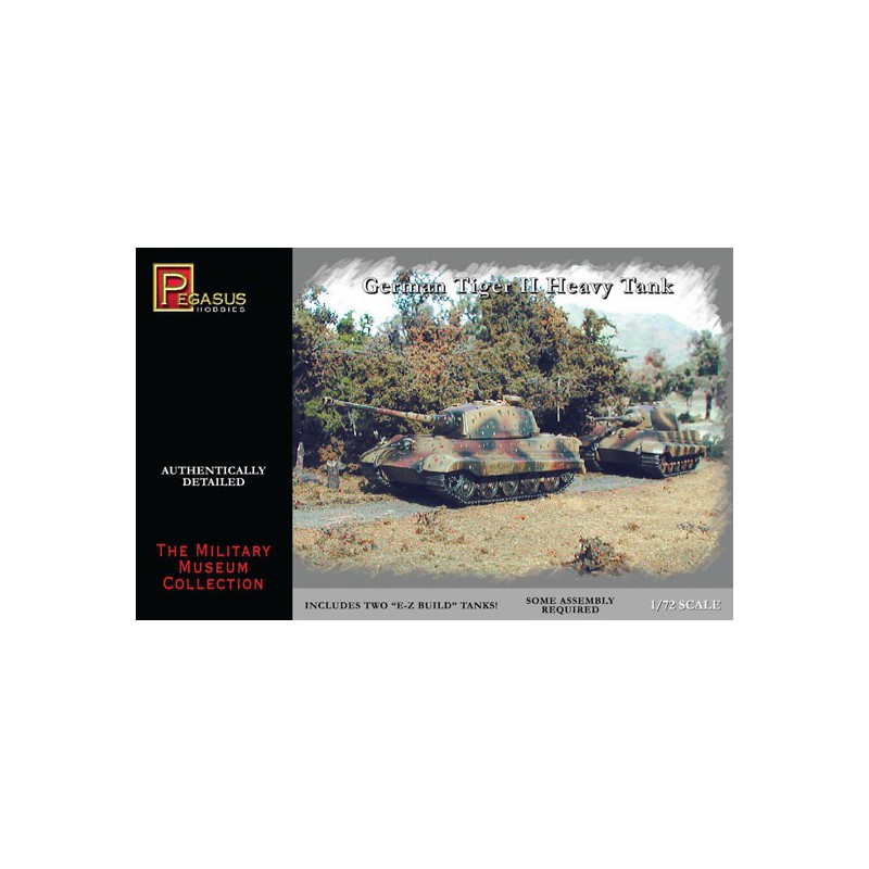 Maquette de Char en plastique Tiger II Heavy Tank 1/72