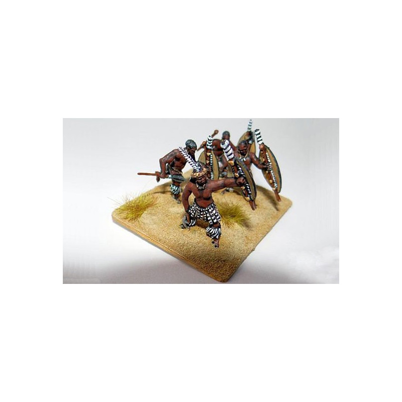 Figurine Guerriers Zoulous 1/72