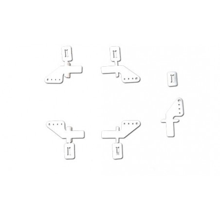 Accessoire embarqué Guignols profilés 19mm + clips (5 pcs)