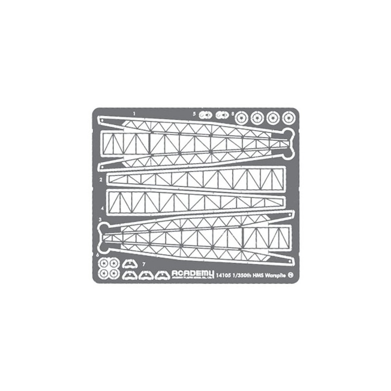 Maquette de Bateau en plastique H.M.S. WARSPITE QUEEN ELIZABET