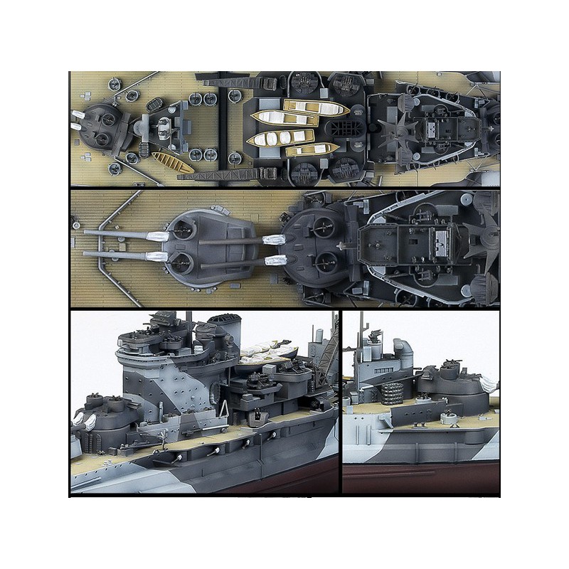 Maquette de Bateau en plastique H.M.S. WARSPITE QUEEN ELIZABET