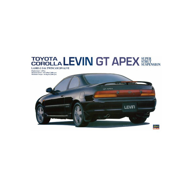 Maquette de voiture en plastique TOYOTA Corolla LEVIN GT 1/24