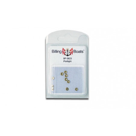 Accastillage de bateau Hublots en laiton 5mm (10pcs)