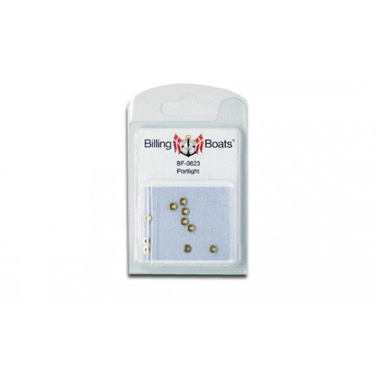 Accastillage de bateau Hublots en laiton 5mm (10pcs)