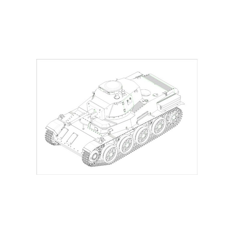 Maquette de Char en plastique Hung. 43M Toldi III (C40)1/35