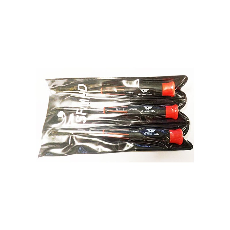 Tournevis pour maquette Jeu de 3 tournevis Phillips 00/0/1