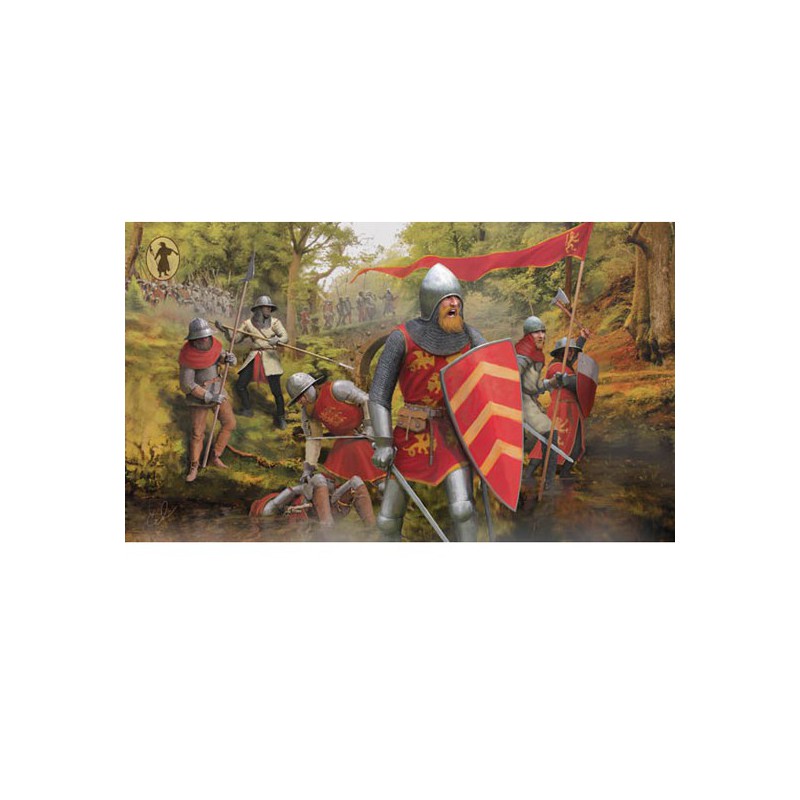 Figurine Anglais à pieds XIII-XIV 1/72
