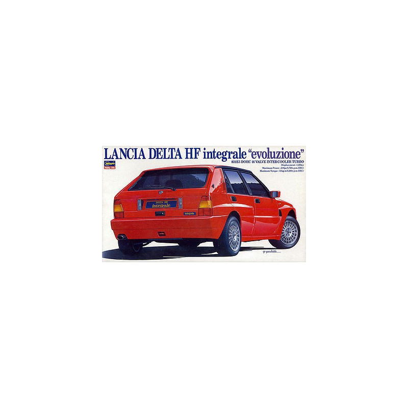 Maquette de voiture en plastique LANCIA DELTA EVOLU. 1/24