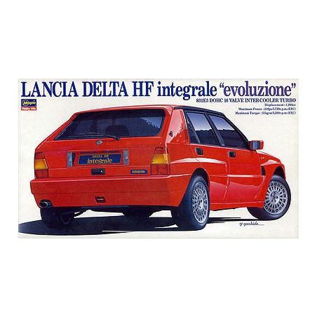 Maquette de voiture en plastique LANCIA DELTA EVOLU. 1/24
