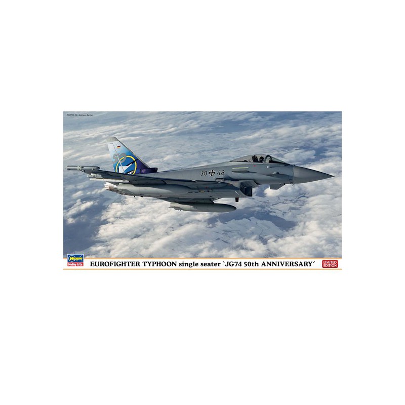 Maquette d'avion en plastique Eurofighter Typhoon JG74 1/72