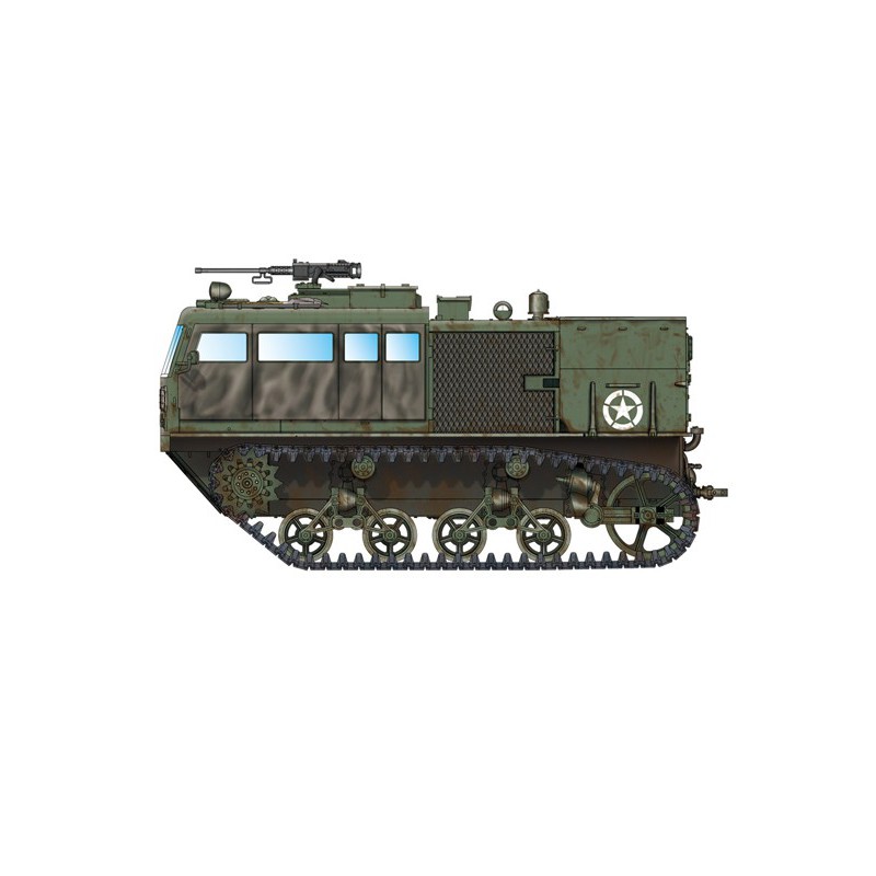 Maquette de Char en plastique High S. Tractor 90mm 1/72