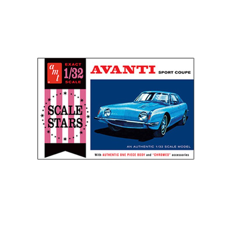 Maquette de voiture en plastique Studebacker Avanti 1/25